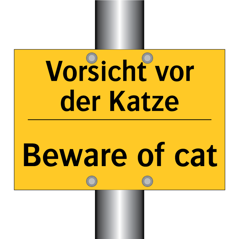 Vorsicht vor der Katze - Beware of cat