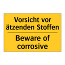 Vorsicht vor ätzenden Stoffen - Beware of corrosive