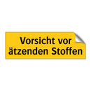 Vorsicht vor ätzenden Stoffen