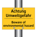 Achtung Umweltgefahr - Beware of environmental hazard