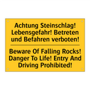 Achtung Steinschlag! Lebensgefahr! /.../ - Beware Of Falling Rocks! Danger /.../