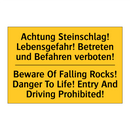 Achtung Steinschlag! Lebensgefahr! /.../ - Beware Of Falling Rocks! Danger /.../