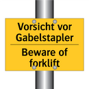 Vorsicht vor Gabelstapler - Beware of forklift