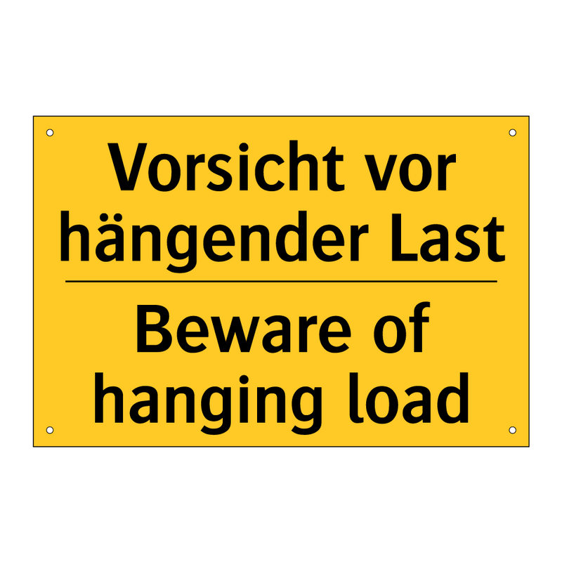 Vorsicht vor hängender Last - Beware of hanging load