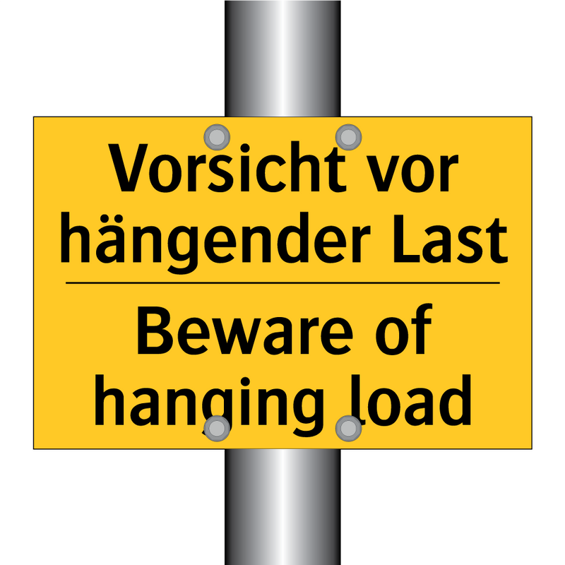 Vorsicht vor hängender Last - Beware of hanging load