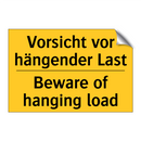 Vorsicht vor hängender Last - Beware of hanging load