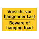 Vorsicht vor hängender Last - Beware of hanging load