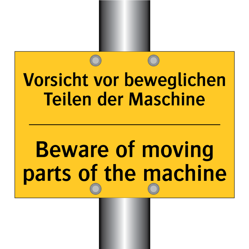 Vorsicht vor beweglichen Teilen /.../ - Beware of moving parts of the /.../