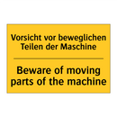 Vorsicht vor beweglichen Teilen /.../ - Beware of moving parts of the /.../
