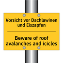 Vorsicht vor Dachlawinen und Eiszapfen/.../ - Beware of roof avalanches and /.../