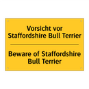 Vorsicht vor Staffordshire Bull /.../ - Beware of Staffordshire Bull Terrier/.../