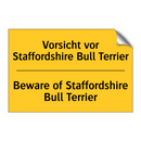 Vorsicht vor Staffordshire Bull /.../ - Beware of Staffordshire Bull Terrier/.../