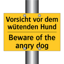 Vorsicht vor dem wütenden Hund - Beware of the angry dog