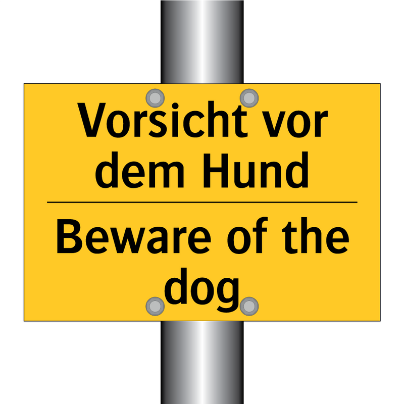 Vorsicht vor dem Hund - Beware of the dog