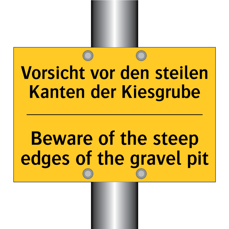 Vorsicht vor den steilen Kanten /.../ - Beware of the steep edges of the /.../