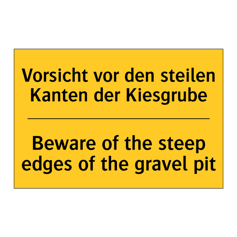 Vorsicht vor den steilen Kanten /.../ - Beware of the steep edges of the /.../