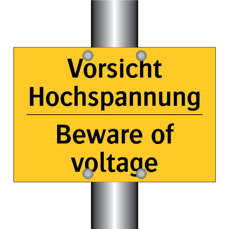 Vorsicht Hochspannung - Beware of voltage
