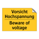 Vorsicht Hochspannung - Beware of voltage