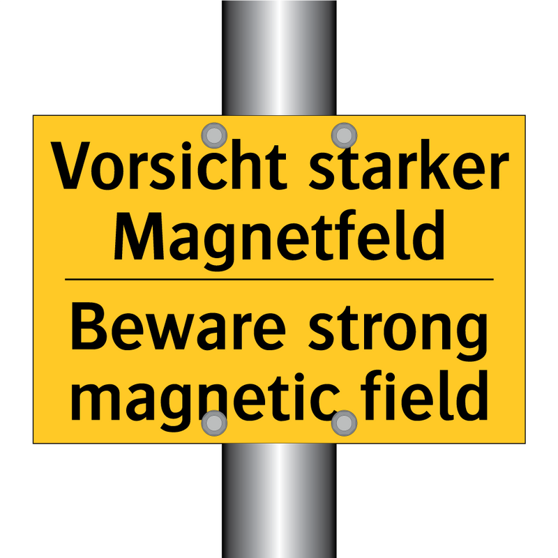 Vorsicht starker Magnetfeld - Beware strong magnetic field