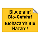 Biogefahr! Bio-Gefahr! - Biohazard! Bio Hazard!