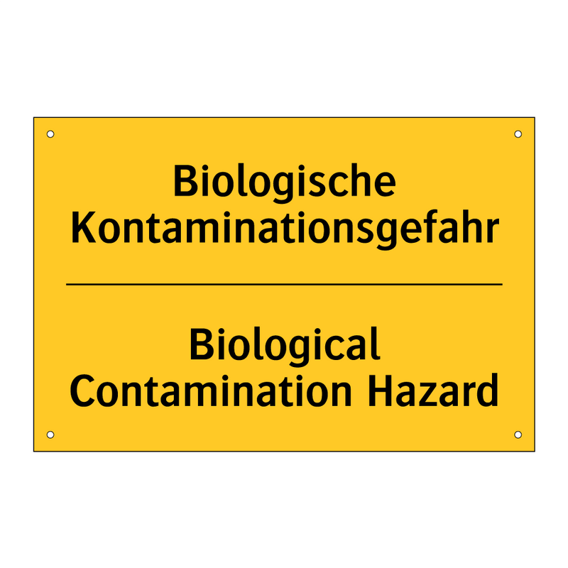 Biologische Kontaminationsgefahr/.../ - Biological Contamination Hazard/.../