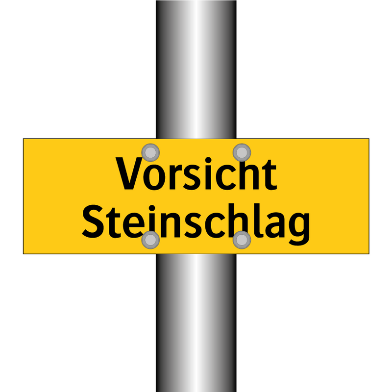 Vorsicht Steinschlag