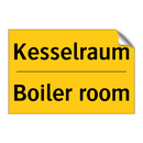 Kesselraum - Boiler room