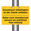 Kesselraum Unbefugten ist der /.../ - Boiler room Unauthorized persons /.../