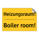 Heizungsraum! - Boiler room!