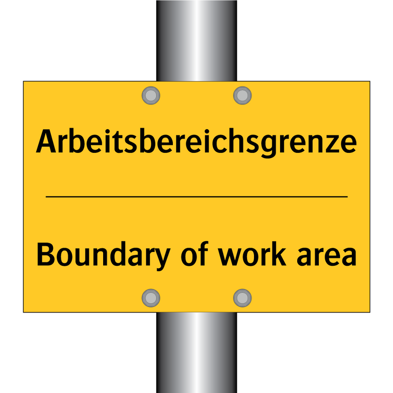 Arbeitsbereichsgrenze - Boundary of work area