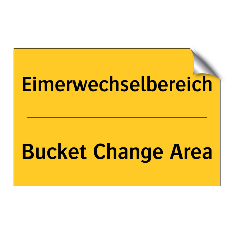 Eimerwechselbereich - Bucket Change Area