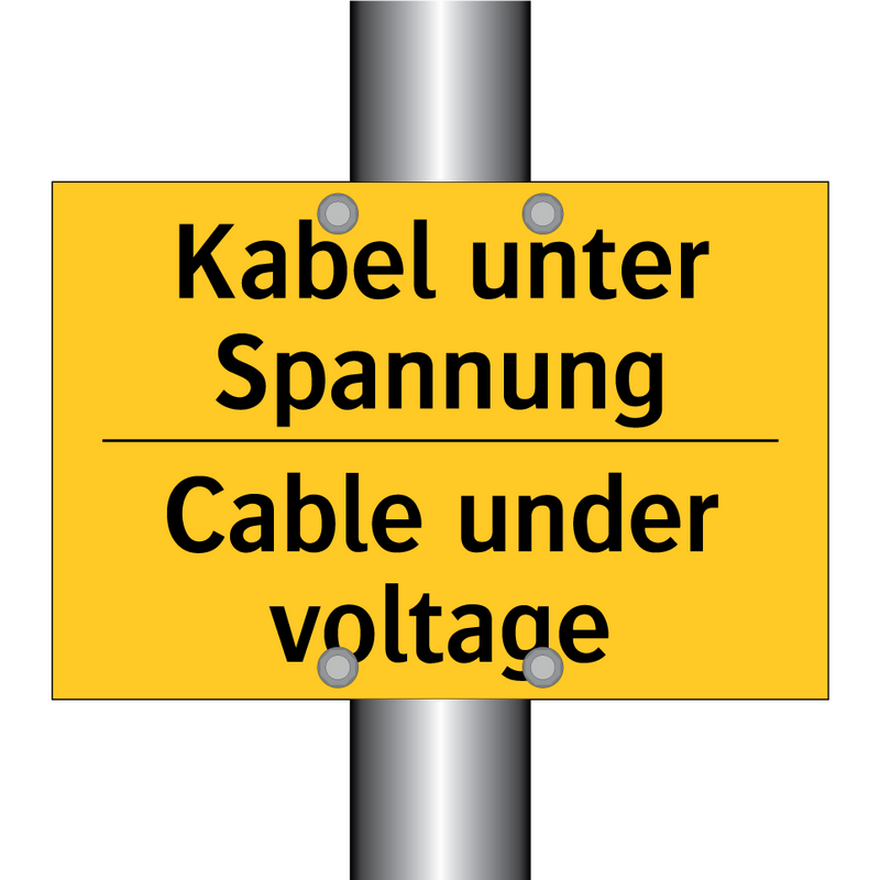 Kabel unter Spannung - Cable under voltage