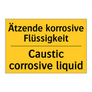 Ätzende korrosive Flüssigkeit - Caustic corrosive liquid