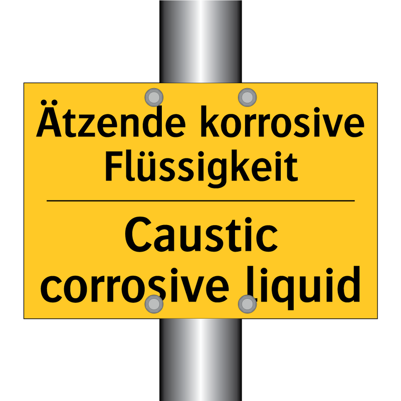 Ätzende korrosive Flüssigkeit - Caustic corrosive liquid