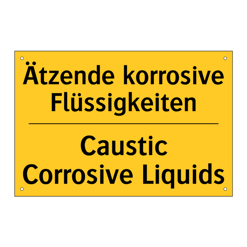 Ätzende korrosive Flüssigkeiten/.../ - Caustic Corrosive Liquids