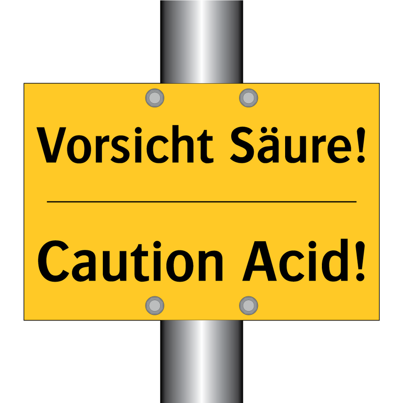 Vorsicht Säure! - Caution Acid!
