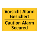 Vorsicht Alarm Gesichert - Caution Alarm Secured