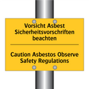 Vorsicht Asbest Sicherheitsvorschriften /.../ - Caution Asbestos Observe Safety /.../