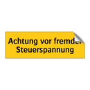 Achtung vor fremder Steuerspannung