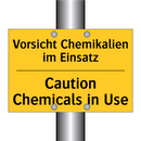 Vorsicht Chemikalien im Einsatz/.../ - Caution Chemicals in Use