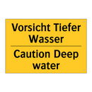 Vorsicht Tiefer Wasser - Caution Deep water