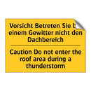 Vorsicht Betreten Sie bei einem /.../ - Caution Do not enter the roof /.../