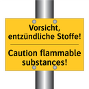 Vorsicht, entzündliche Stoffe! - Caution flammable substances!