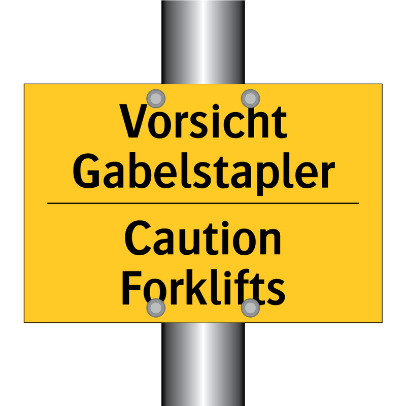 Vorsicht Gabelstapler - Caution Forklifts