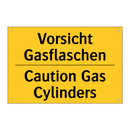 Vorsicht Gasflaschen - Caution Gas Cylinders