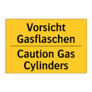 Vorsicht Gasflaschen - Caution Gas Cylinders