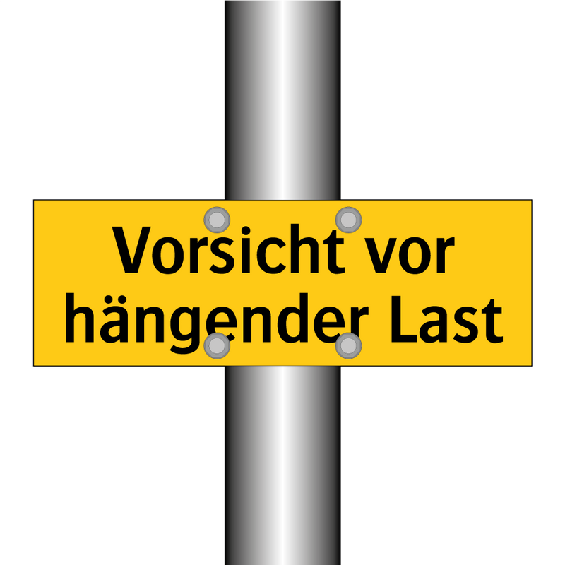 Vorsicht vor hängender Last