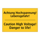 Achtung Hochspannung! Lebensgefahr!/.../ - Caution High Voltage! Danger to /.../