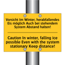 Vorsicht Im Winter, herabfallendes /.../ - Caution In winter, falling ice /.../