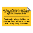 Vorsicht Im Winter, herabfallendes /.../ - Caution In winter, falling ice /.../